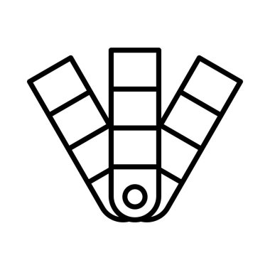 Renk paleti Vektör Satırı Simge Tasarımı