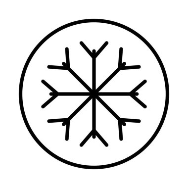 Kış Hava Durumu Vektör Satırı Simge Tasarımı