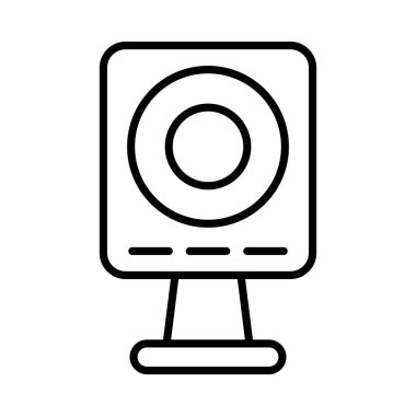 Sözcü Vektör satırı Simge Tasarımı