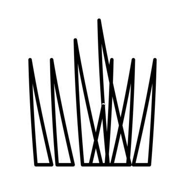 Çimen Vektör Satırı Simge Tasarımı