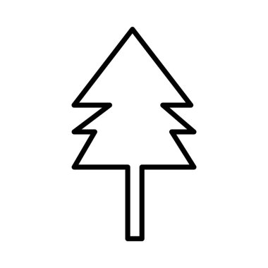 Ağaç Vektörü Satırı Simge Tasarımı