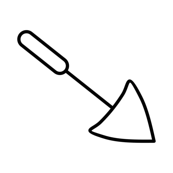 Linea Garden Trowel Vector Icona Desig — Vettoriale Stock