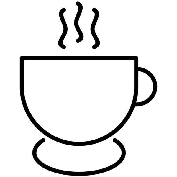 Línea Vectores Café Icon Desig — Vector de stock