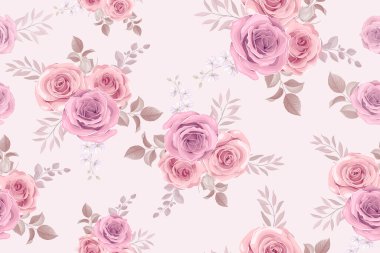 Kusursuz renksiz çiçek desenli arkaplan tasarımı