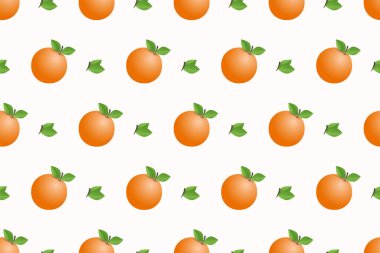 El çizimi portakallı meyvesiz desen tasarımı