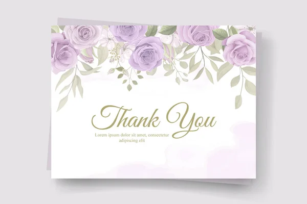 花をテーマにしたカードデザインありがとうございました — ストックベクタ
