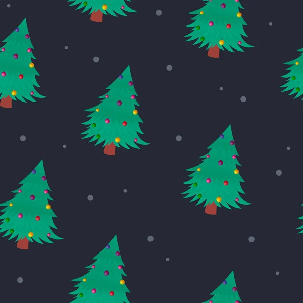 Nahtlose Muster Hintergrund Mit Weihnachtlichem Design — Stockvektor