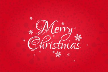 Kırmızı arka planda Noel selamları