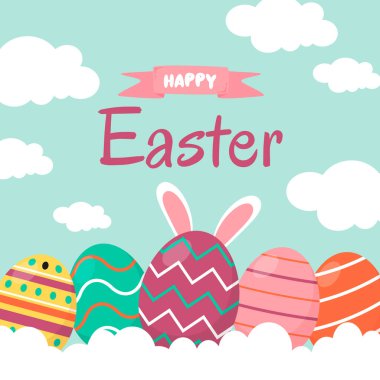 Paskalya kutlamaları için düz arkaplan