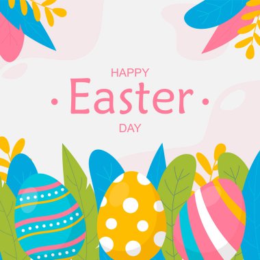 Paskalya kutlamaları için düz arkaplan