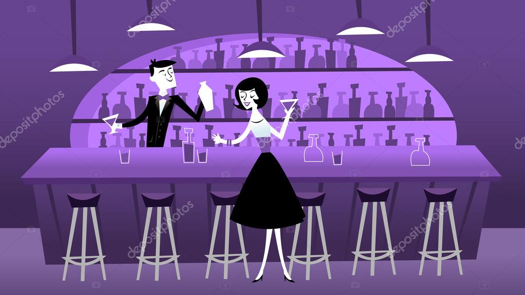 Mid Century Modern Retro Bar Scene Stock Vector Image by ©totallyjamie #70953483 Mid Century Modern Retro Bar Scene Stock Vector Image by ©totallyjamie #70953483