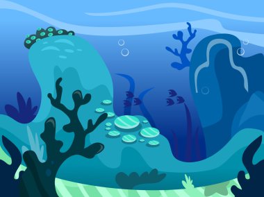 Deniz arka plan sahne altında