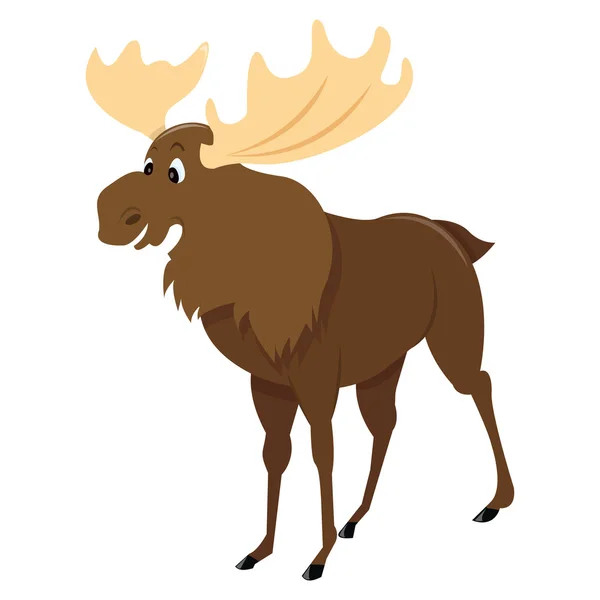 Cartoon Moose — Stock Vector