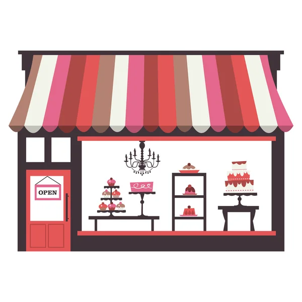 Cake Shopfront — Stock Vector