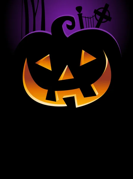 Spooky Halloween Affiche espace de copie — Image vectorielle