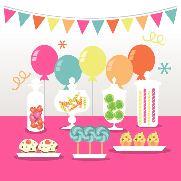 Candy Buffet Table Vector Art Stock Images Depositphotos