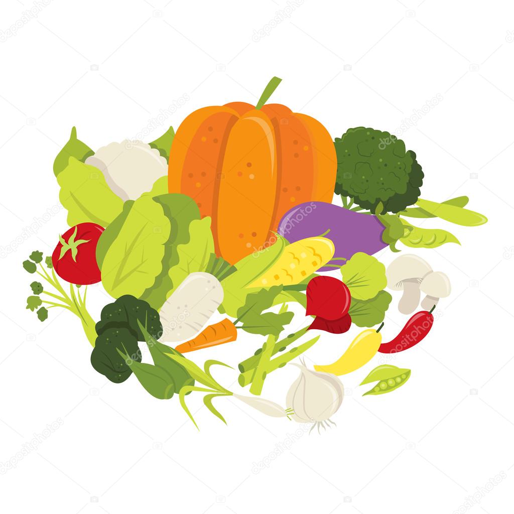 Group of Fresh Vegetables