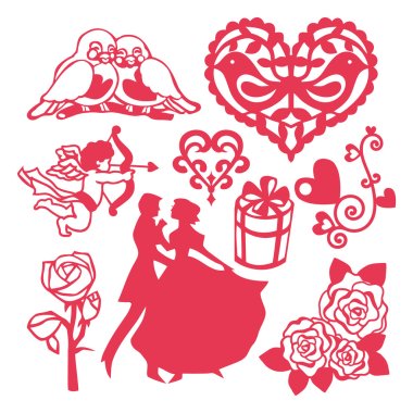 All About Love Vector Design Elements