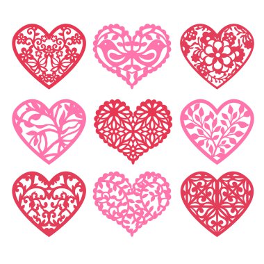 Download Laser Cut Hearts Free Vector Eps Cdr Ai Svg Vector Illustration Graphic Art