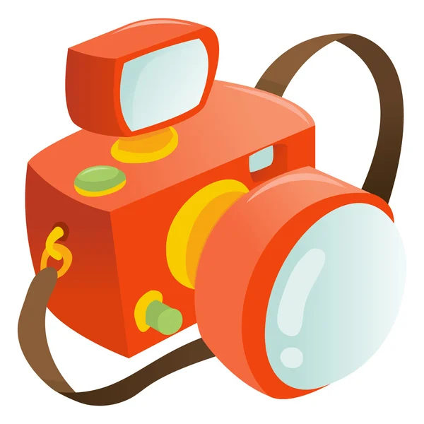 Rajzfilm Slr fényképezőgép — Stock Vector