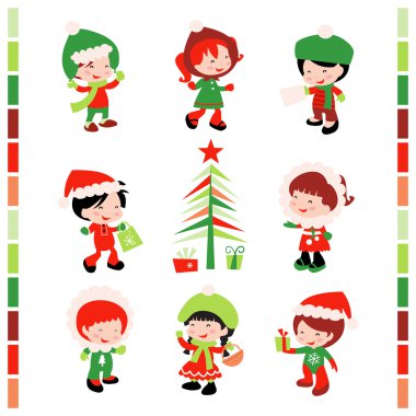 Christmas kış çocuklar