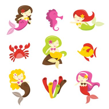 Deniz kızları ve arkadaşları