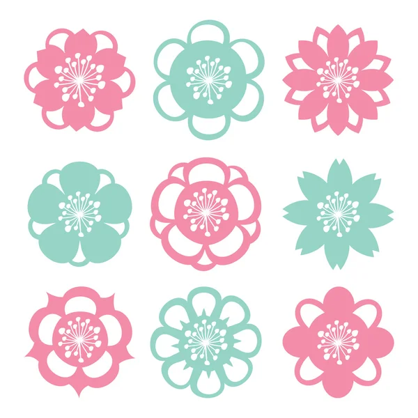 Filigree de fleurs douces — Image vectorielle