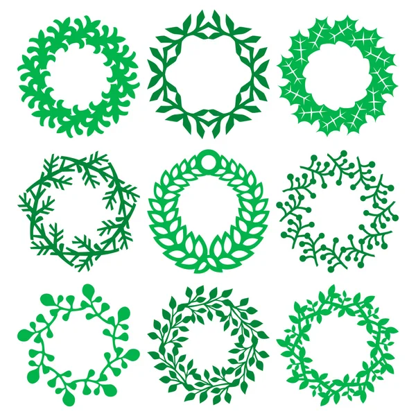 Christmas Wreath Design — Stock Vector