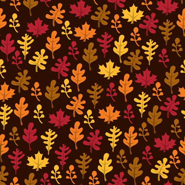 Feuilles de récolte d'automne rétro fond sans couture — Image vectorielle