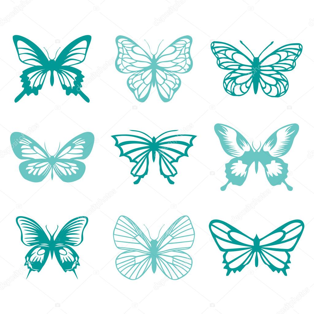Butterflies Cutout Set