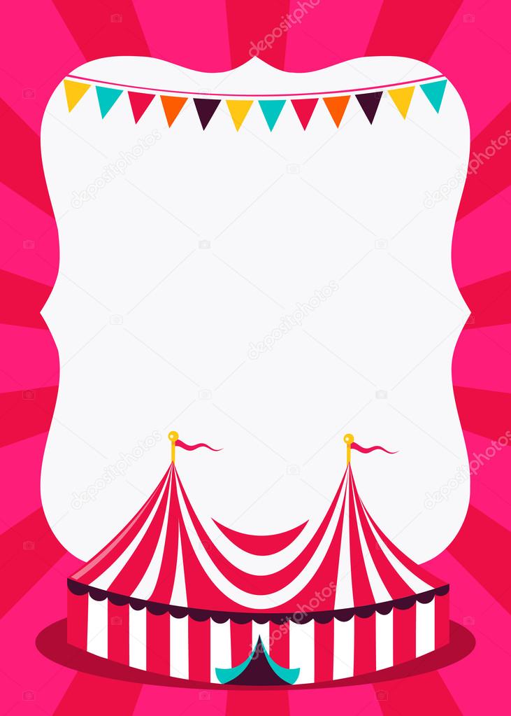 Carnival Circus Tent Copy space