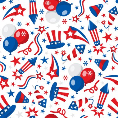 Amerikan vatansever Dikişsiz desen arka plan