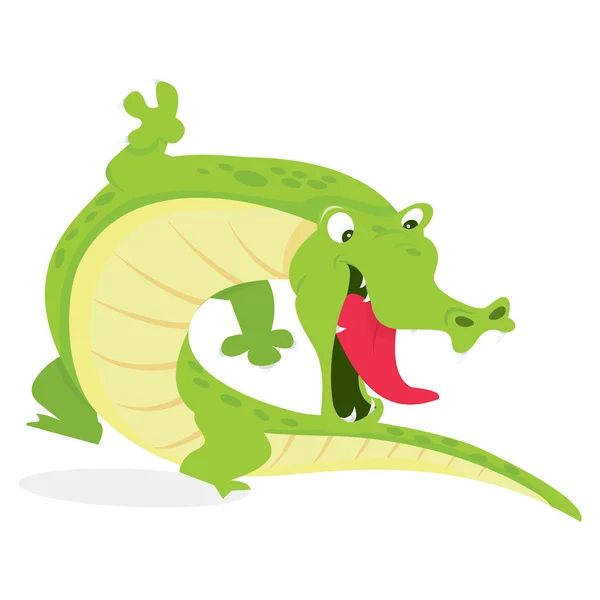 Cartoon crocodile — Stock Vector