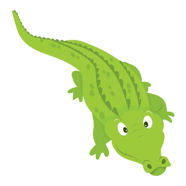 Crocodilo dos desenhos animados — Vetor de Stock