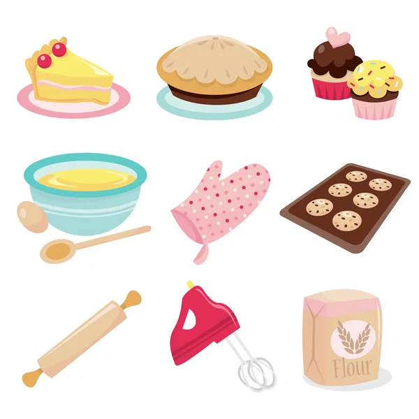 Baking Icons — Stock Vector