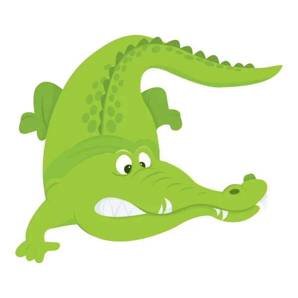 Cartoon Crocodile — Stock Vector
