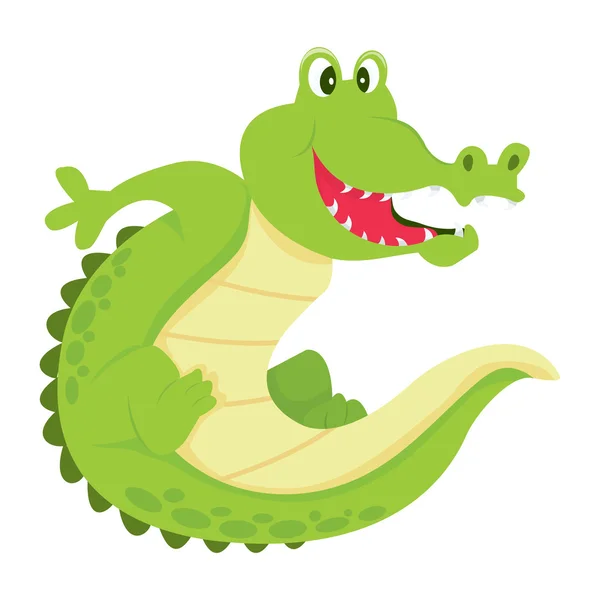 Cartoon-Alligator — Stockvektor