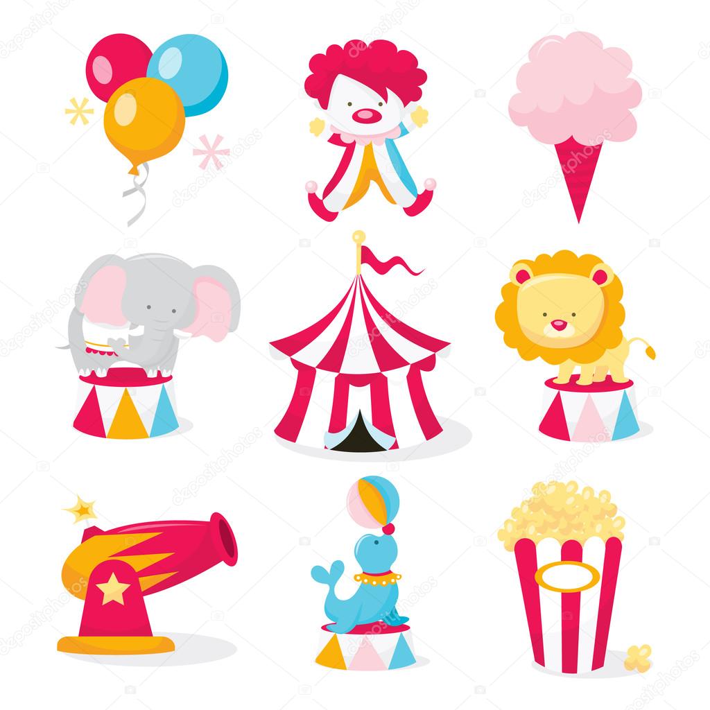 Cute Circus Icons