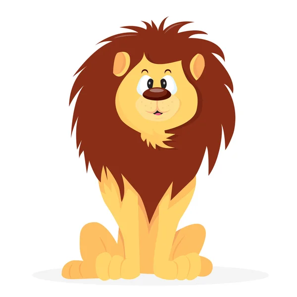 Lion de bande dessinée — Image vectorielle