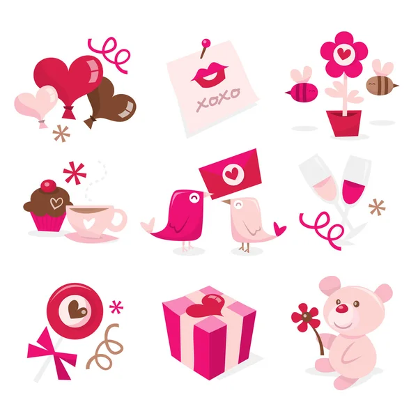 Valentine's Day Clip Arts — Stock Vector