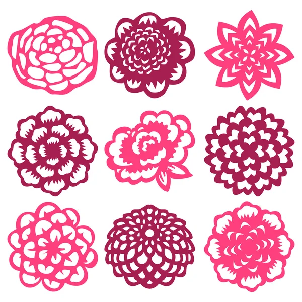 Découpe florale — Image vectorielle