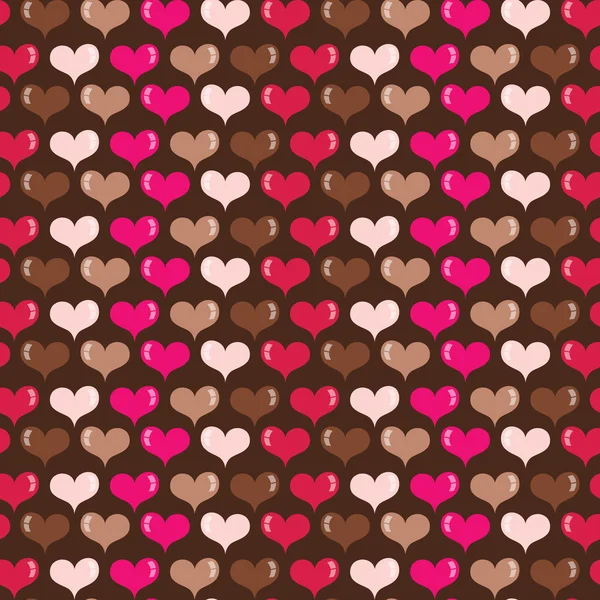 Whimsical Hearts Seamless Pattern — стоковый вектор