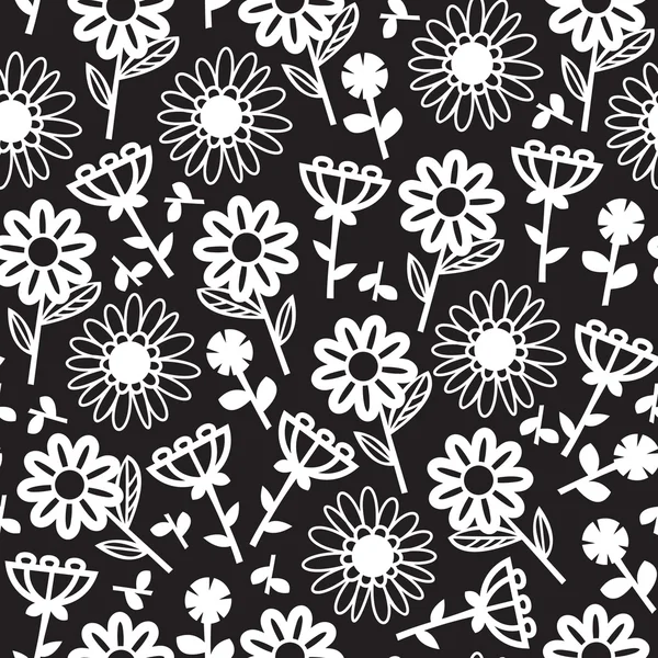 Graphic Floral sans couture motif fond — Image vectorielle