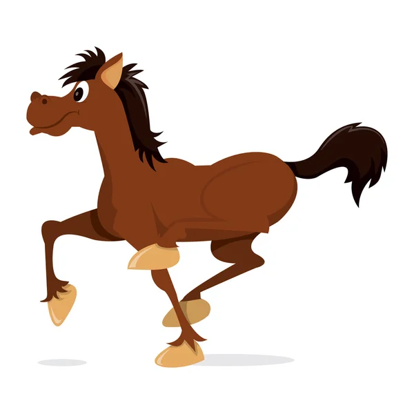 Cartoon Horse Galloping — Stock Vector