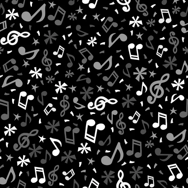 Tek renkli müzik notlar Dikişsiz desen arka plan