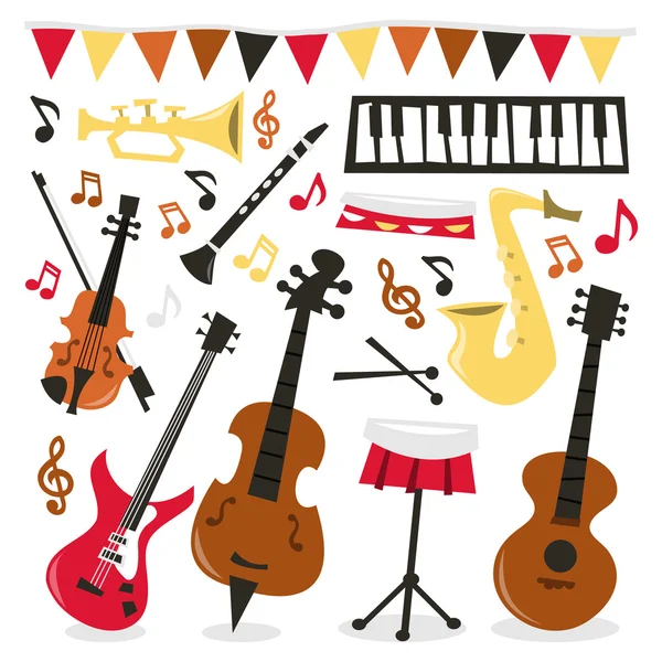 Fiesta musical retro — Archivo Imágenes Vectoriales