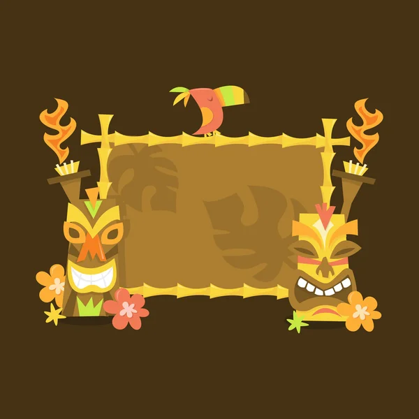 Luau Tiki signe — Image vectorielle