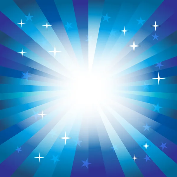 Blue Spectrum Starburst Contexte — Image vectorielle