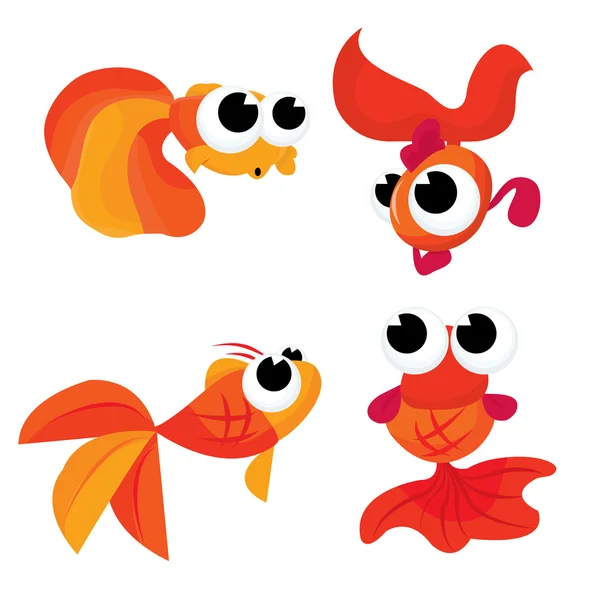 Goldfishes — Stock Vector