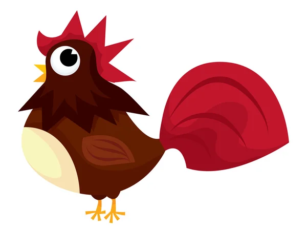 Lindo gallo — Vector de stock